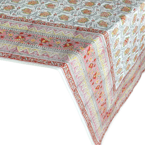 Printed Tablecloth - Orange & Red