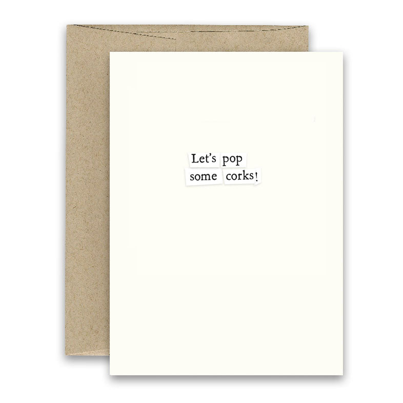 Let's Pop Some Corks Card