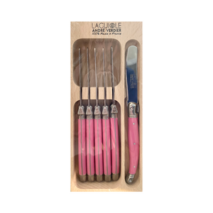 Laguiole French Pate Knives - Pink