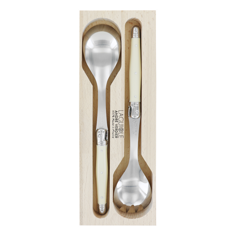 Laguiole Salad Servers - Ivory