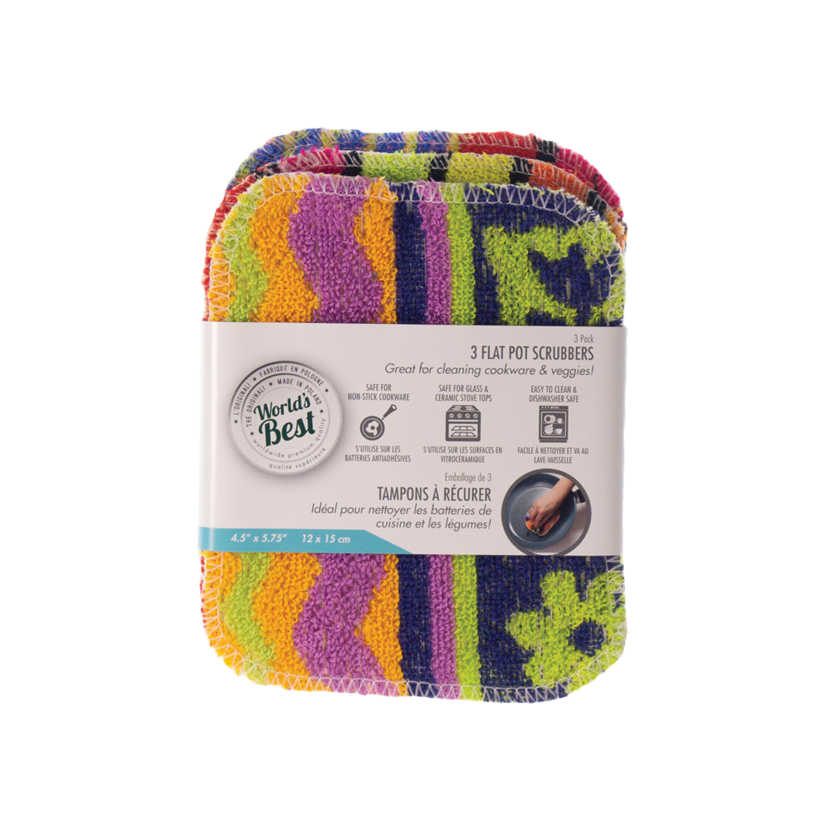 World's Best Pot Scrubbers Set of 3 Jacaranda Tree & Co