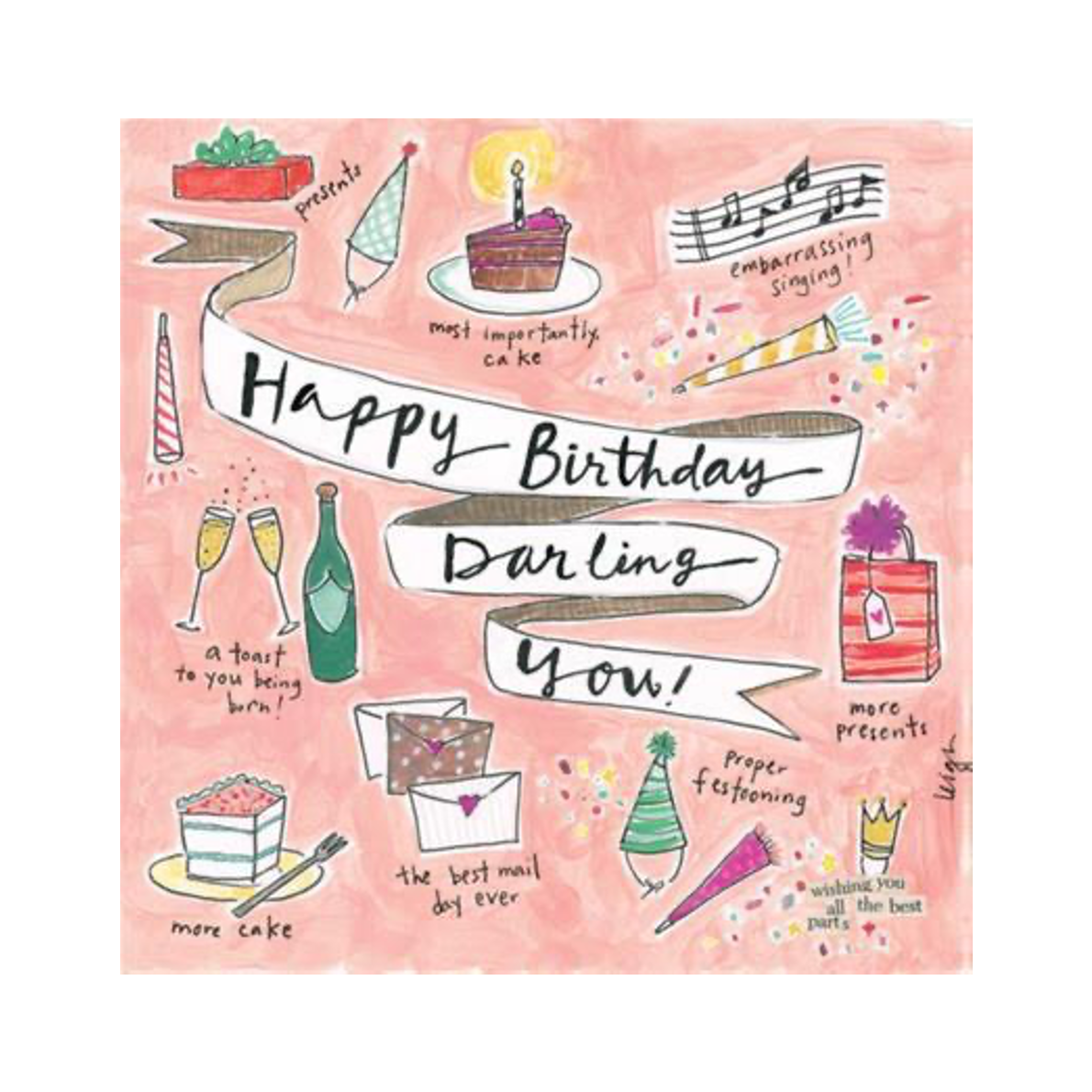 Happy Birthday Darling Card