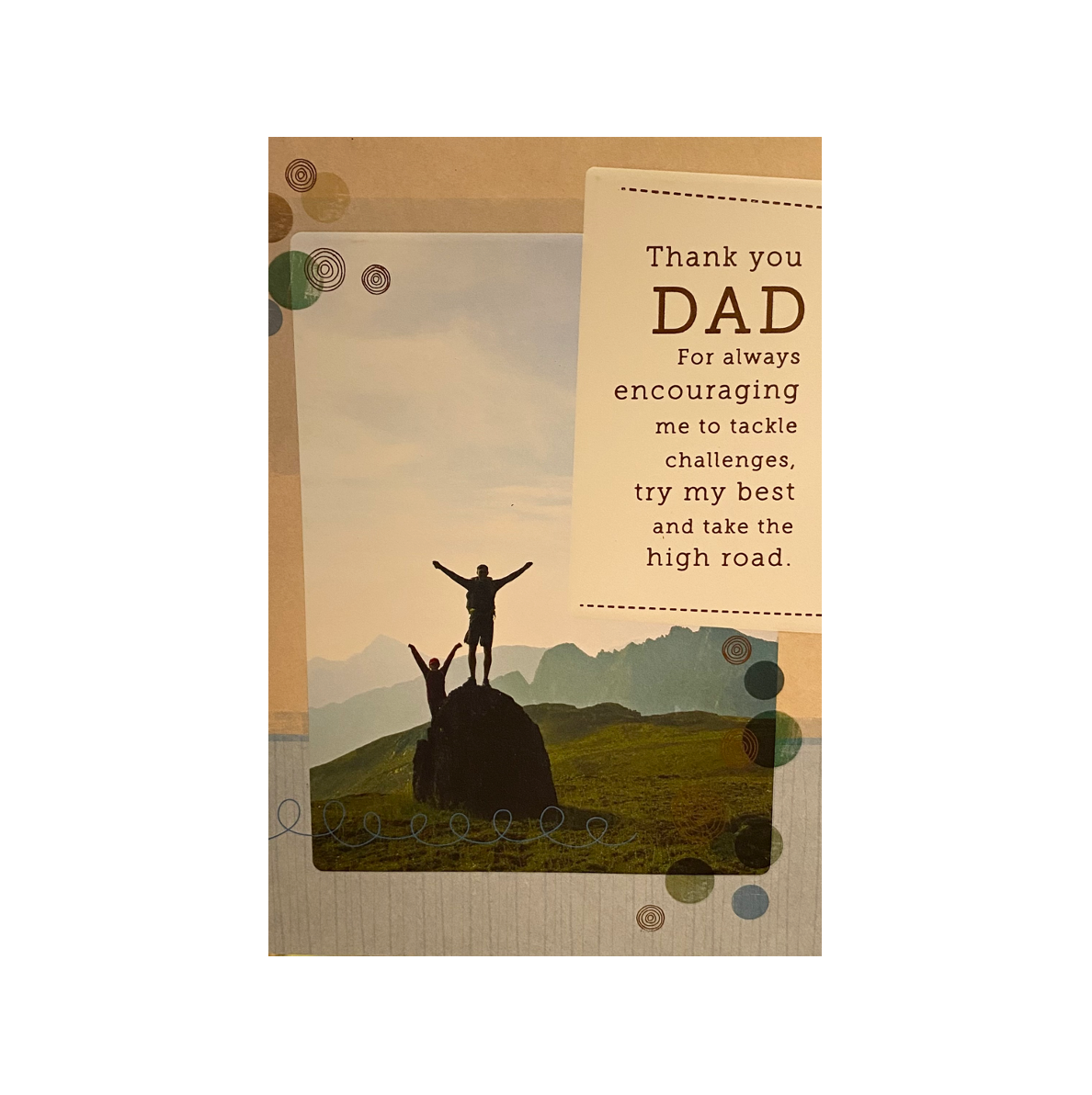 Thank You Dad Father's Day Card