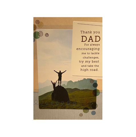 Thank You Dad Father's Day Card