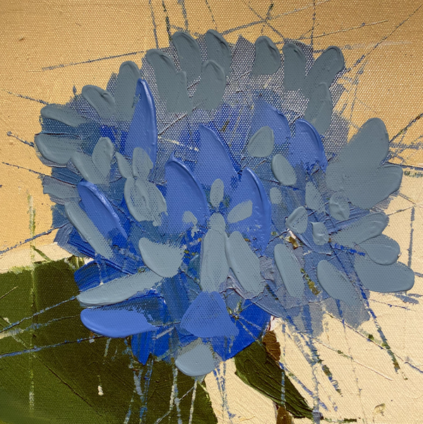 Blue Flowers In Vase Art