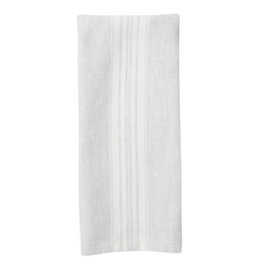 Maison Grey/White Stripe Linen Tea/Hand Towel
