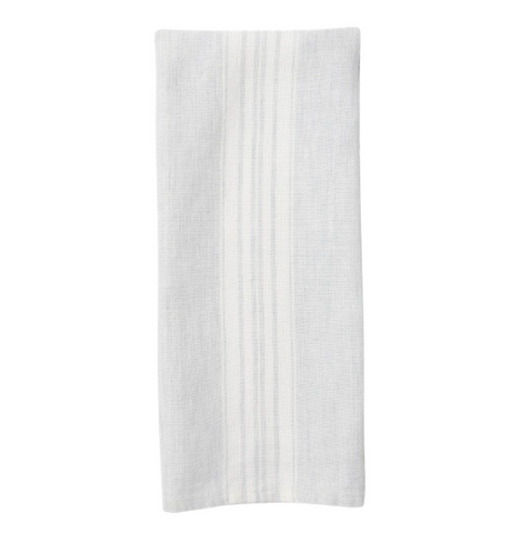 Maison Grey/White Stripe Linen Tea/Hand Towel
