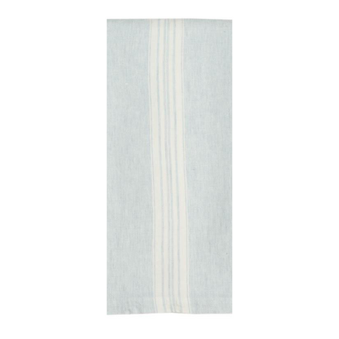 Maison Mineral Blue/White Stripe Linen Tea/Hand Towel