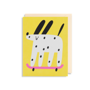 Dog On Skateboard Card