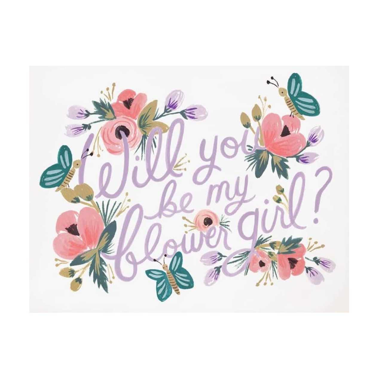 Will You Be My Flower Girl Card