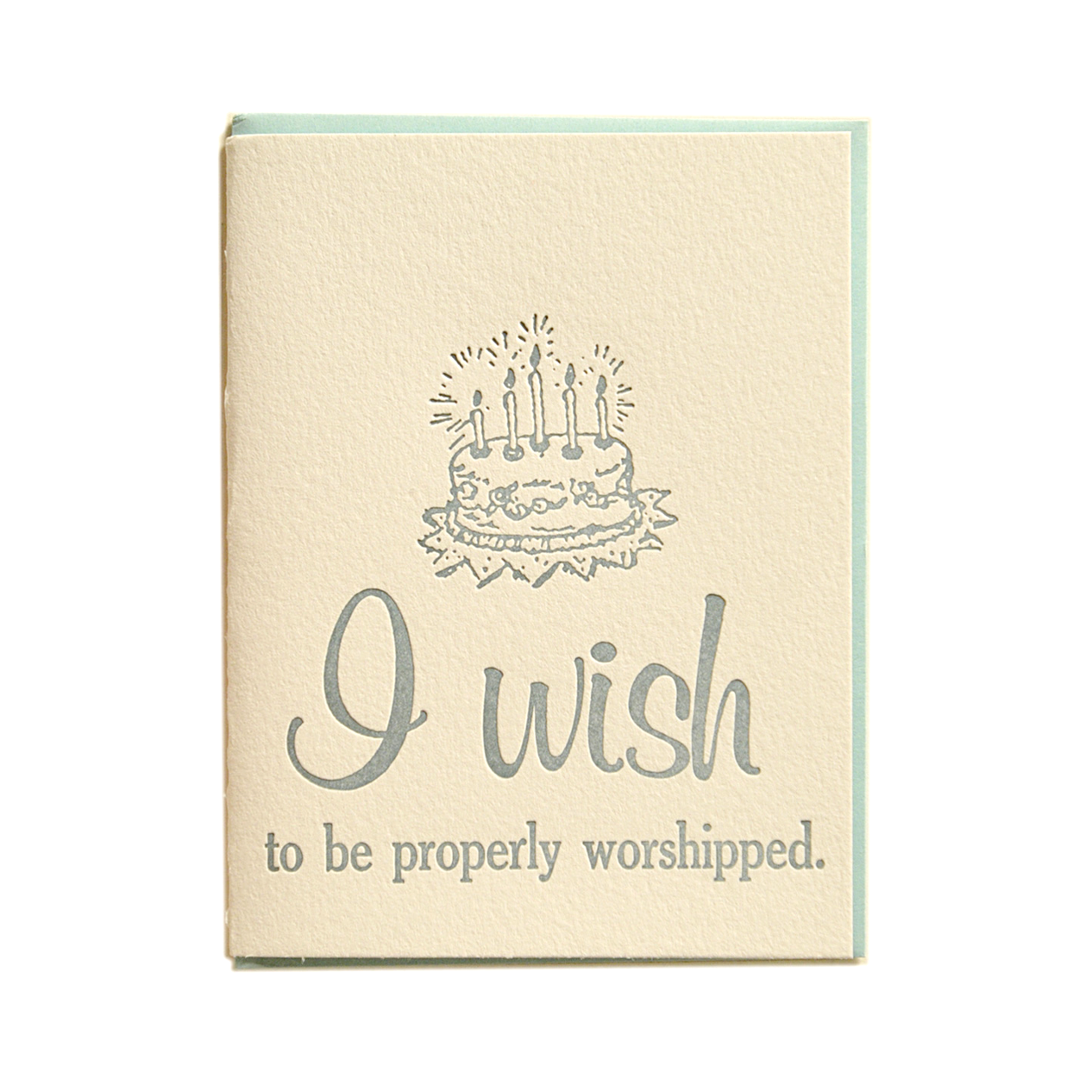 I Wish To Be Properly Worshipped Card