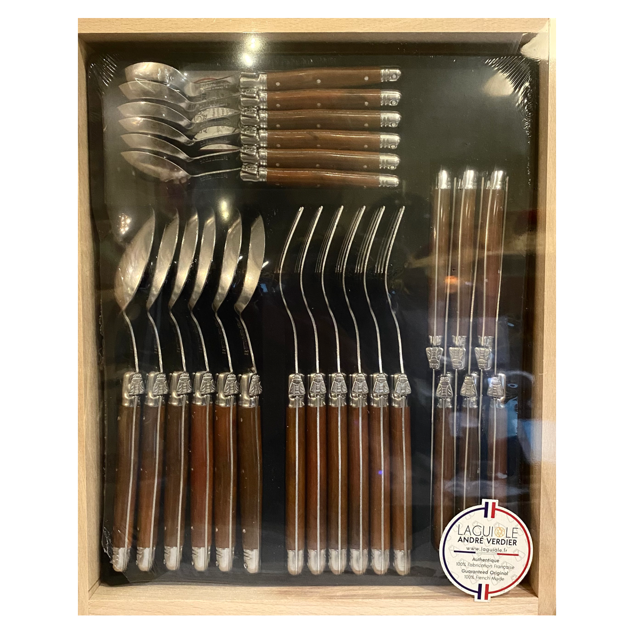 Laguiole French Cutlery Set - Rosewood