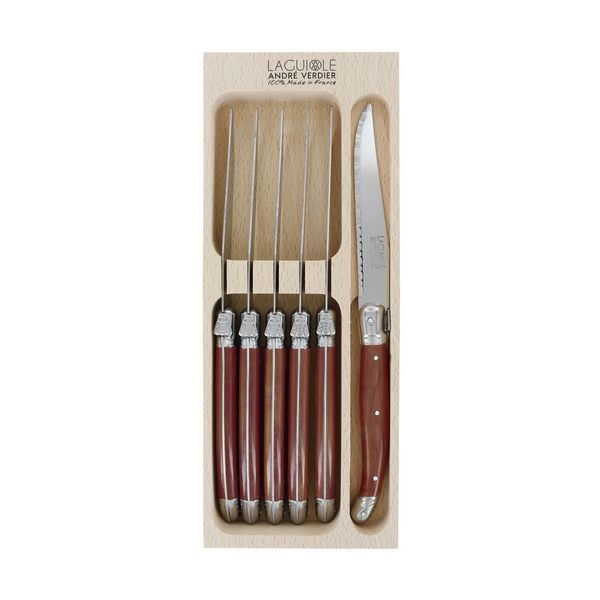 Laguiole French Steak Knives - Rosewood