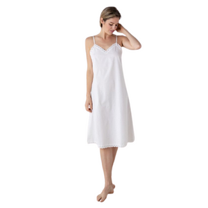 Juliette White Cotton Nightgown