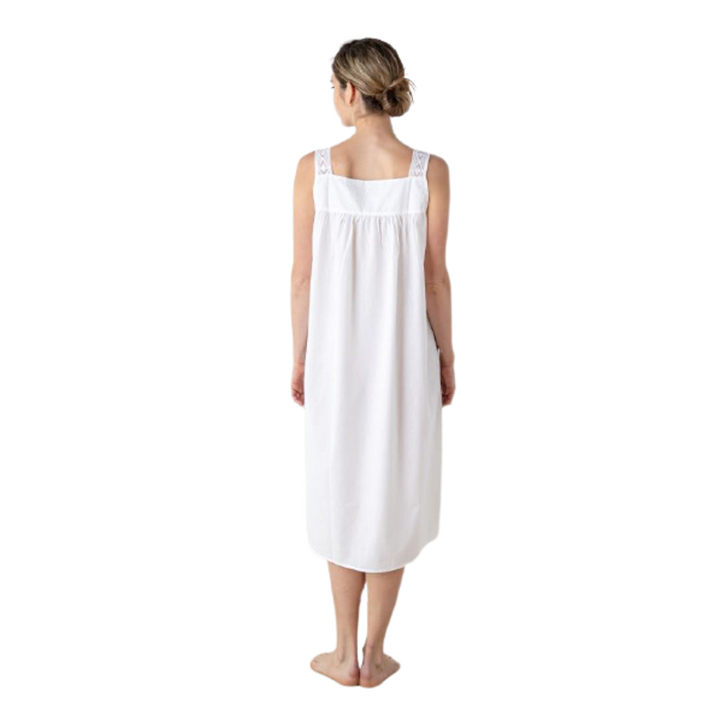 Louise White Cotton Nightgown – Jacaranda Tree & Co