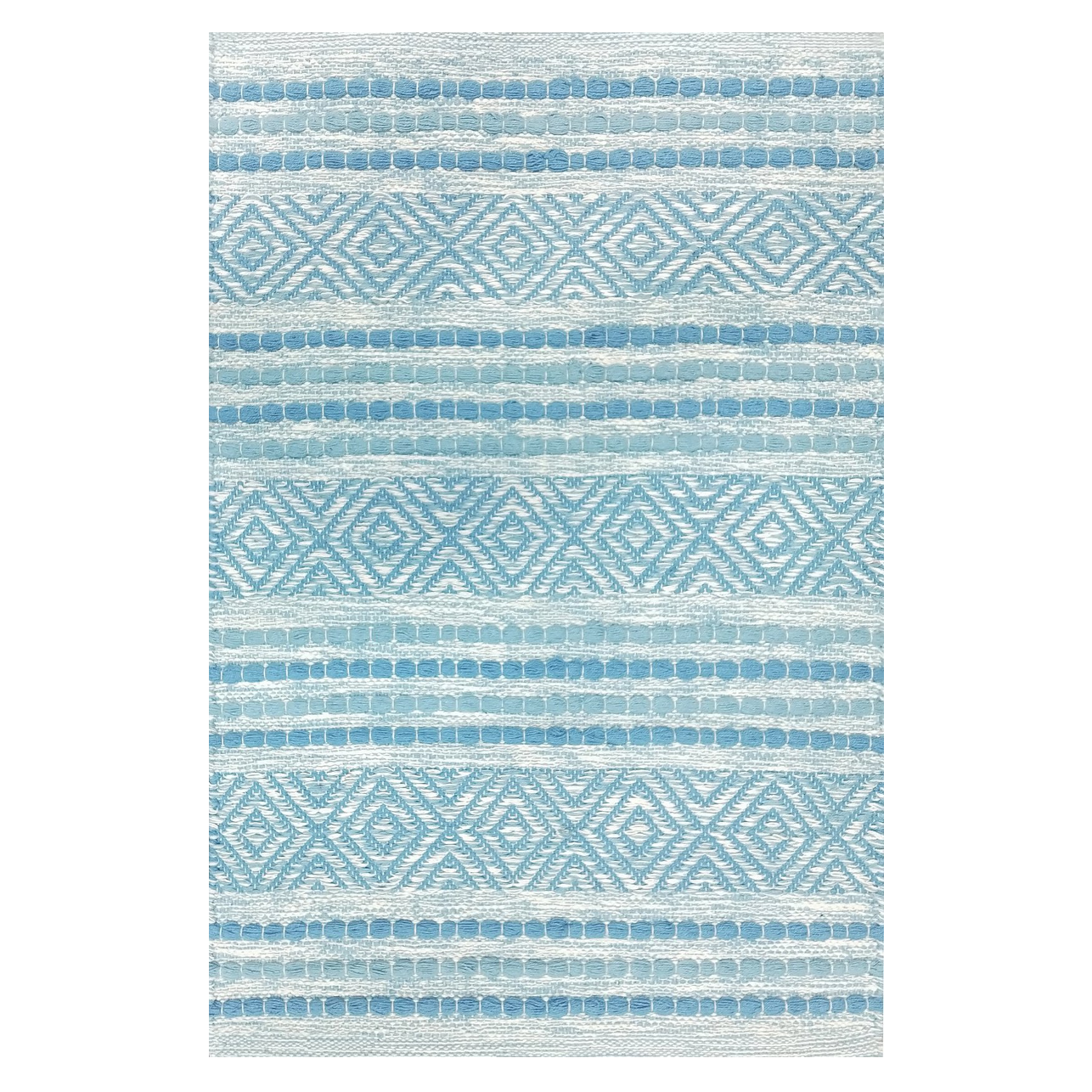 Ice Blue Dhurrie Rug