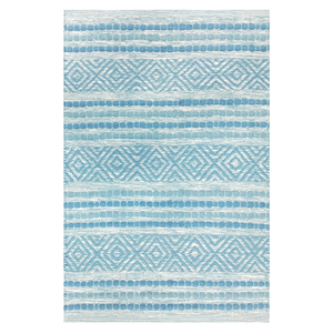 Ice Blue Dhurrie Rug