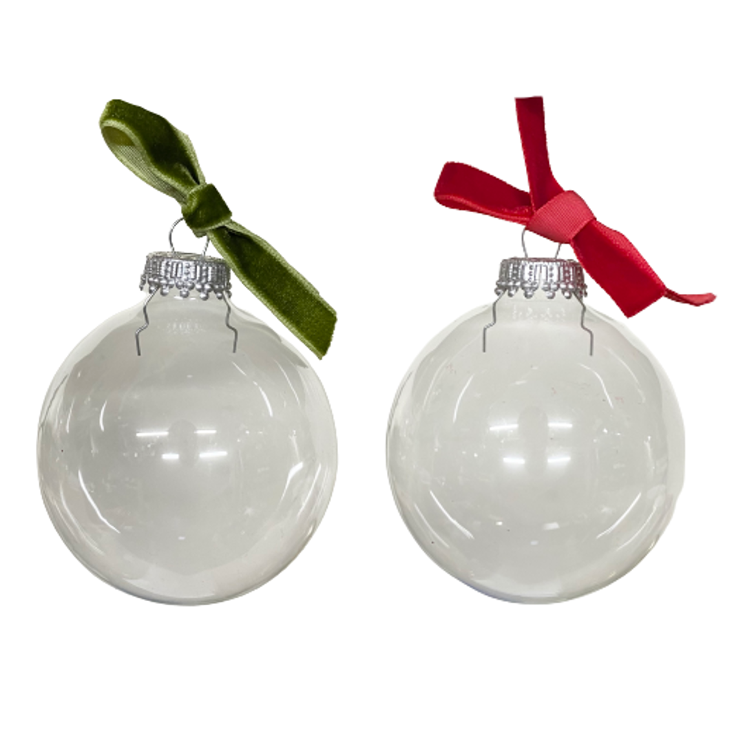 Clear Round Ornament