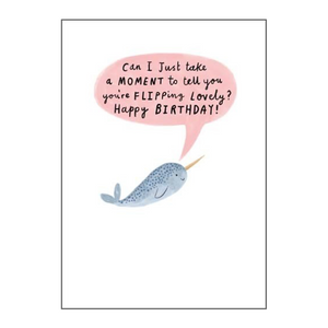 You're Flipping Lovely Birthday Card
