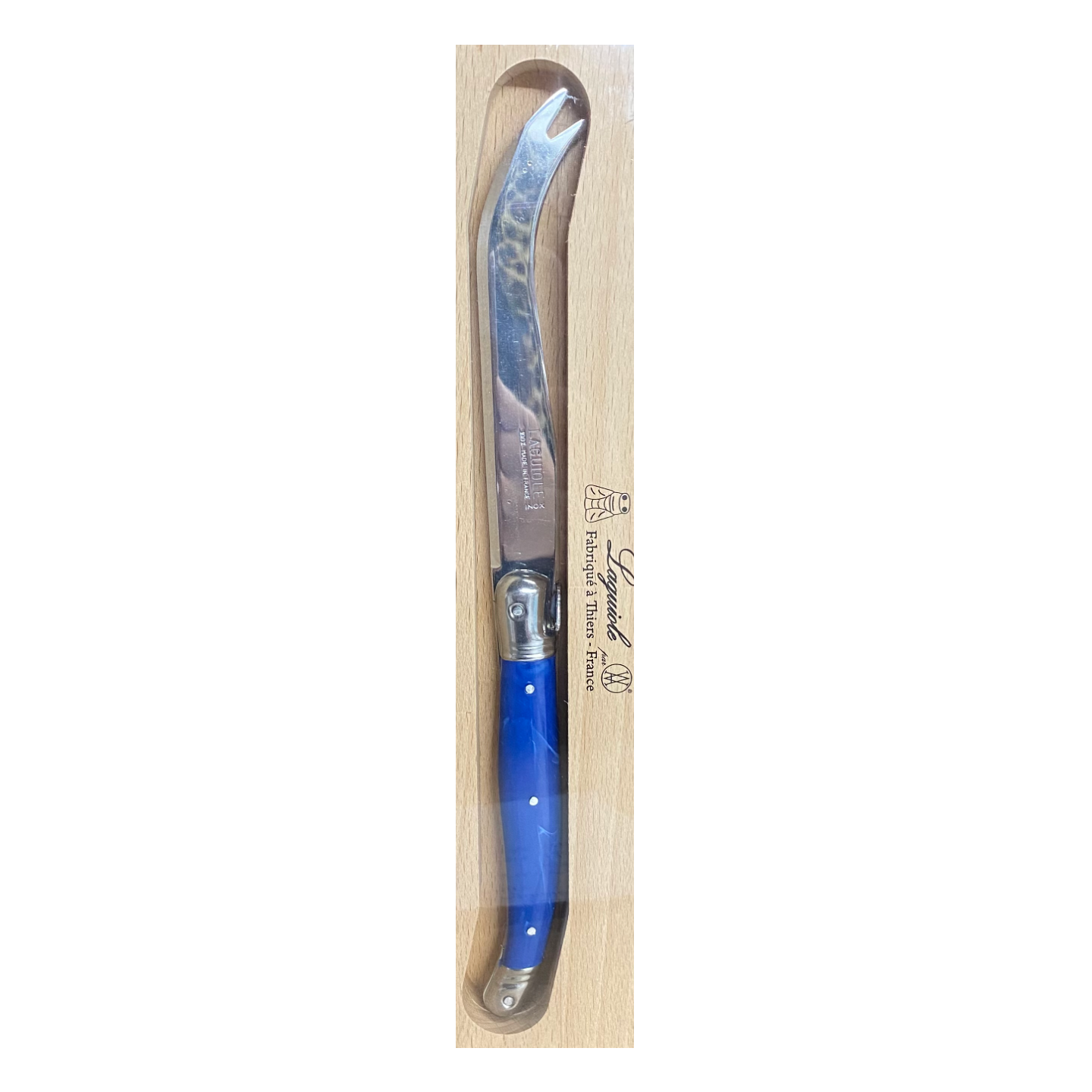 Laguiole Cheese Knife - Marble Blue