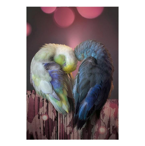 Lovebirds Wedding Card