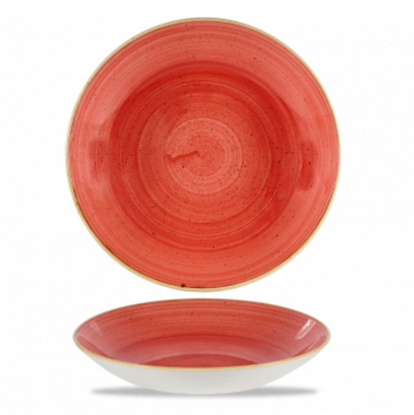 Churchill Coupe Pasta Bowl - Berry Red