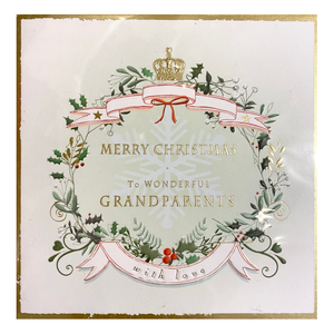 Merry Christmas To Wonderful Grandparents Card
