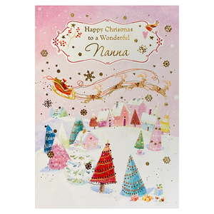 Happy Christmas To A Wonderful Nana Card