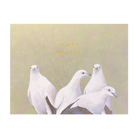 Happy Holidays Bird Card
