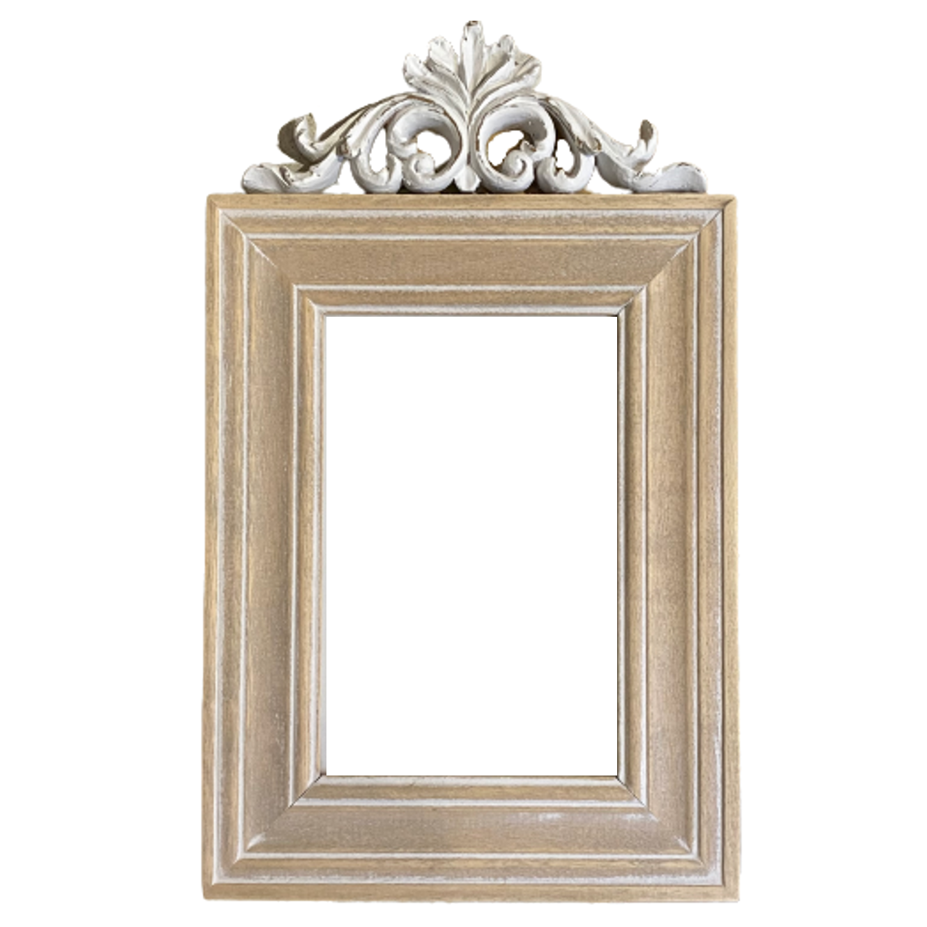 White Washed Picture Frame 4" x 6"