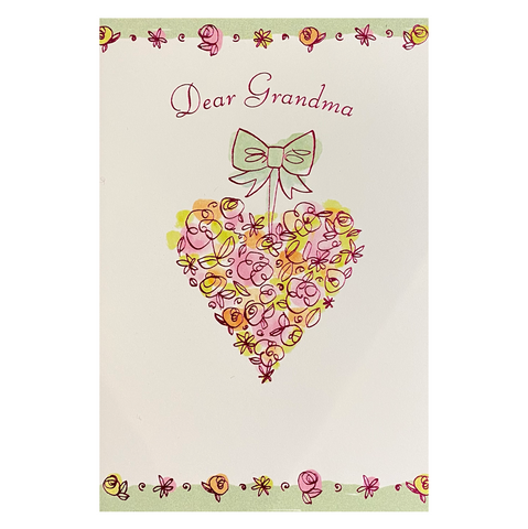 Dear Grandma Valentine's Day Card
