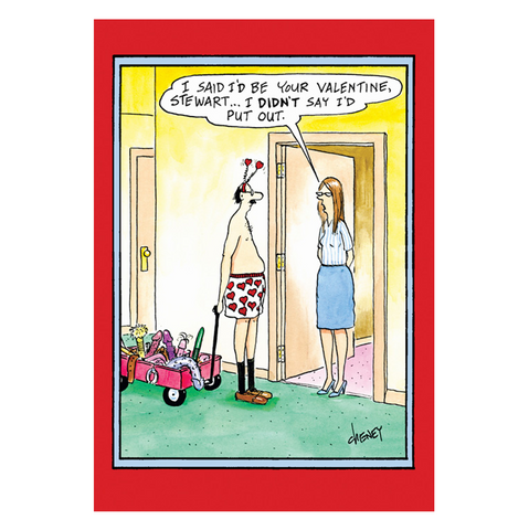 I Said I’d Be Your Valentine, Stewart … Card