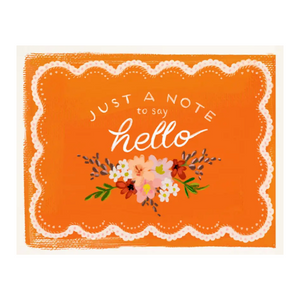 Just A Note To Say Hello Card