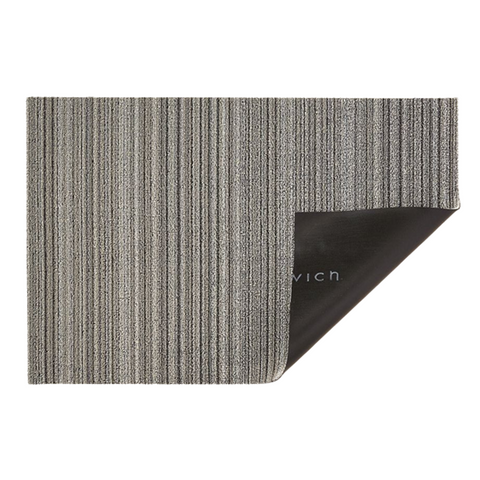 Chilewich Indoor/Outdoor Skinny Stripe Shag Floor Mat - Birch