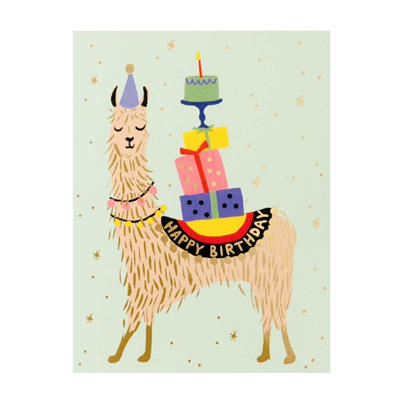 Llama Birthday Card