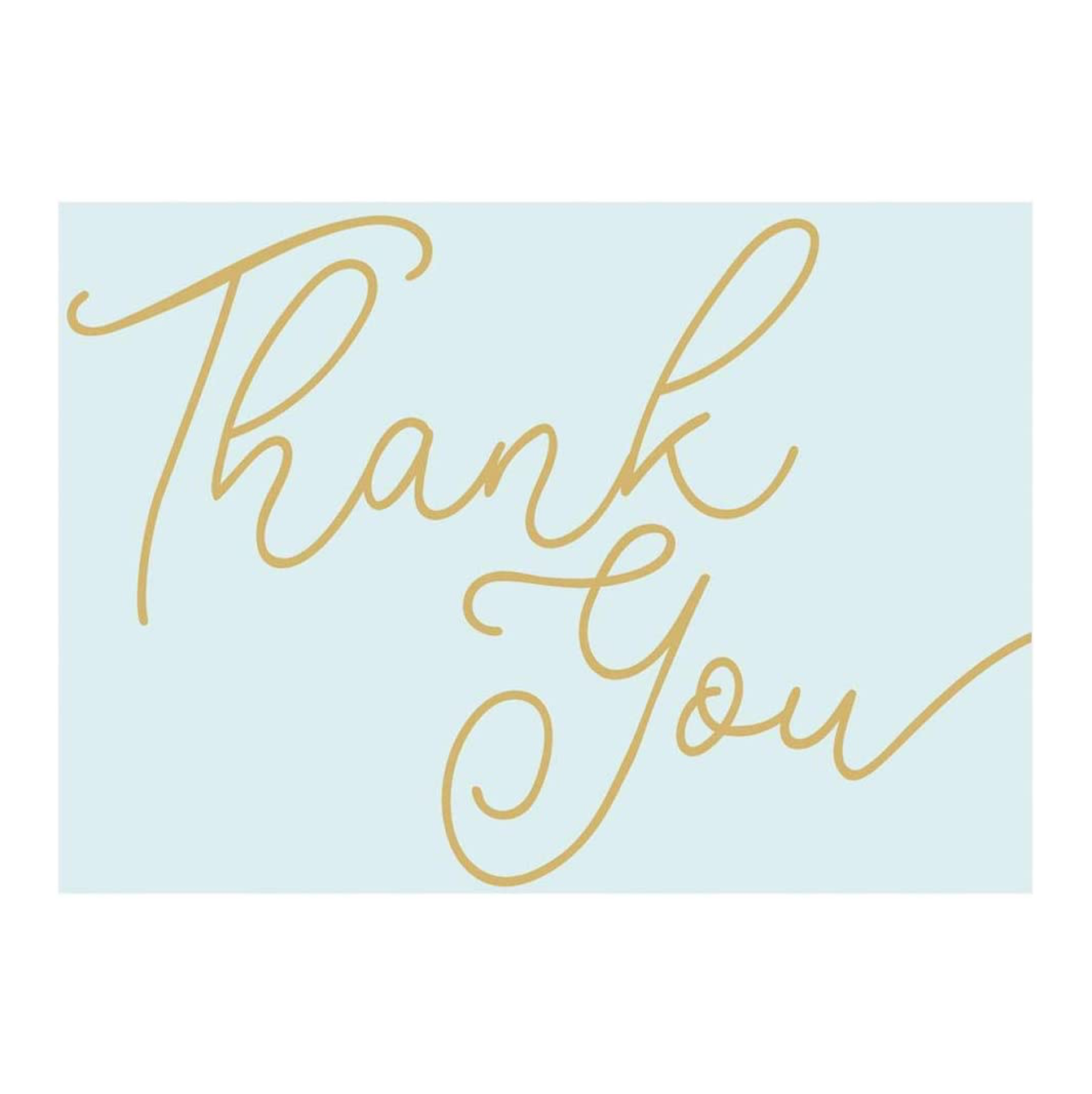 Robin's Egg Blue Thank You Boxed Cards