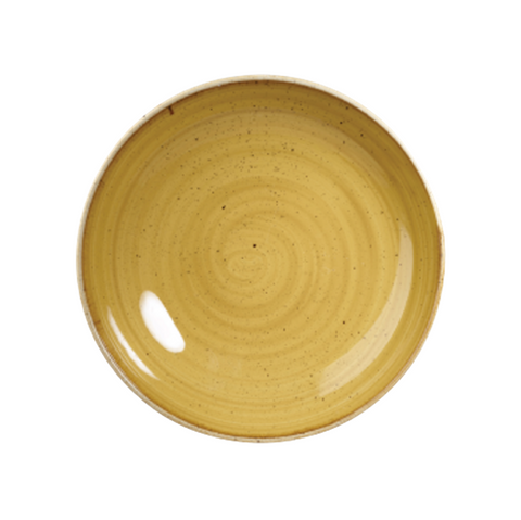 Churchill Coupe Side Plate - Mustard Seed Yellow