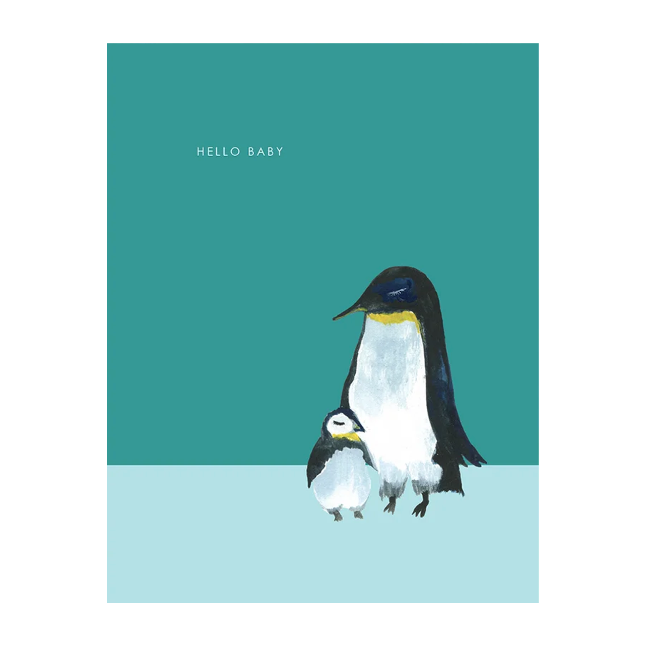 Hello Baby Penguin Card