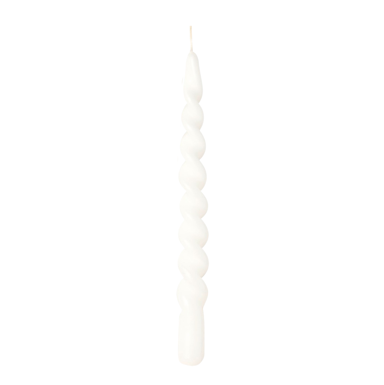 White Twisted Candle