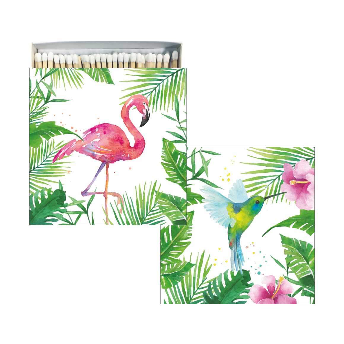 Matches - Tropical Flamingo / Hummingbird