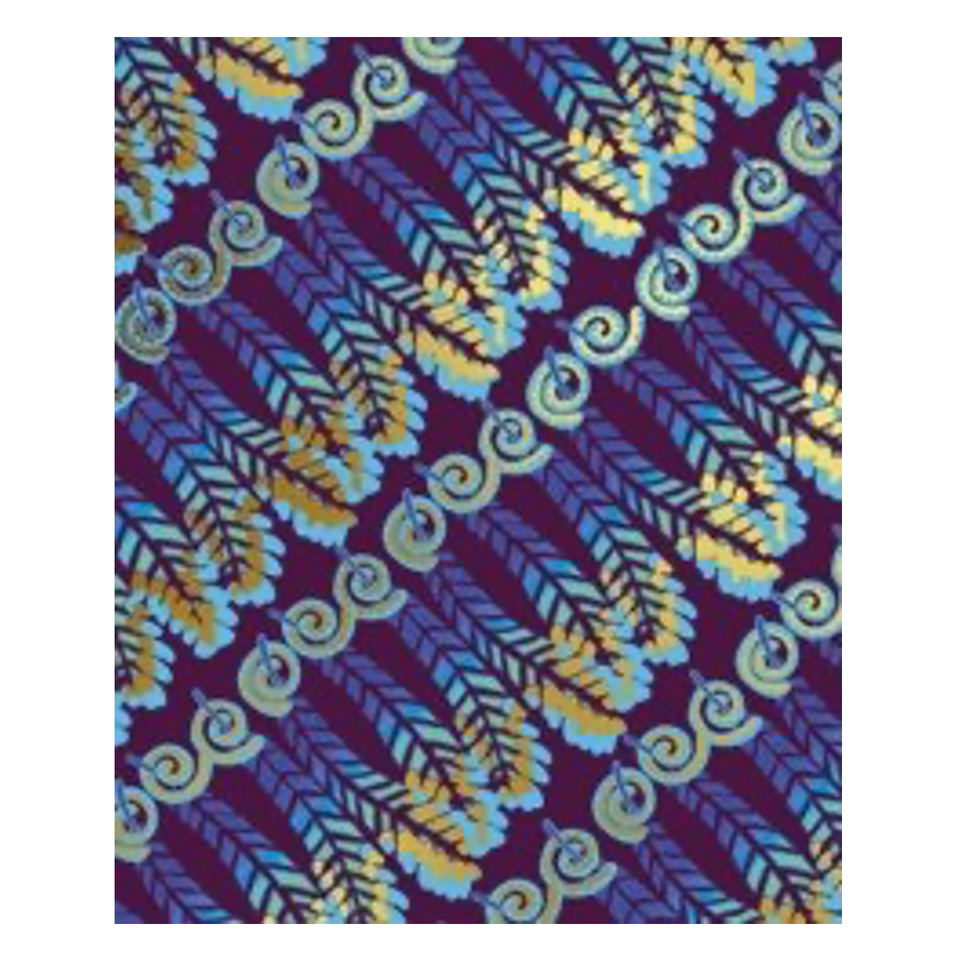 Feather Stripe Card