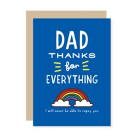 Dad Thanks For Everything Card