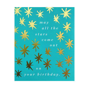 May All The Stars Come Out On Your Birthday Card