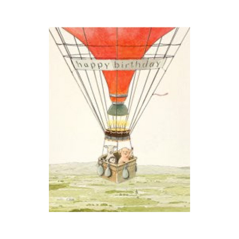 Happy Birthday Card - Hot Air Balloon