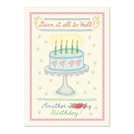 Darn It All To Hello! Birthday Card