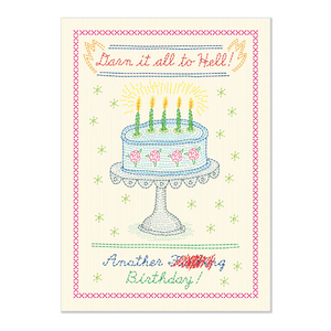 Darn It All To Hello! Birthday Card