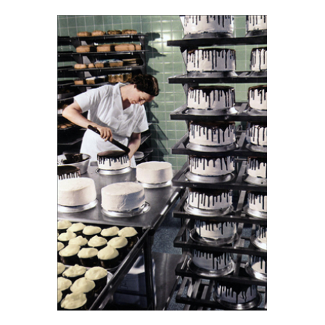 Woman Cake Baker Card