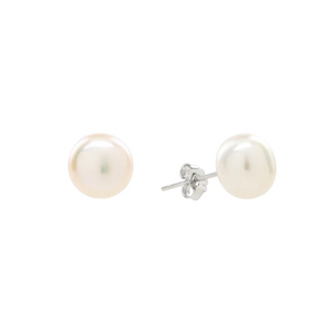 White Freshwater Pearl Studs