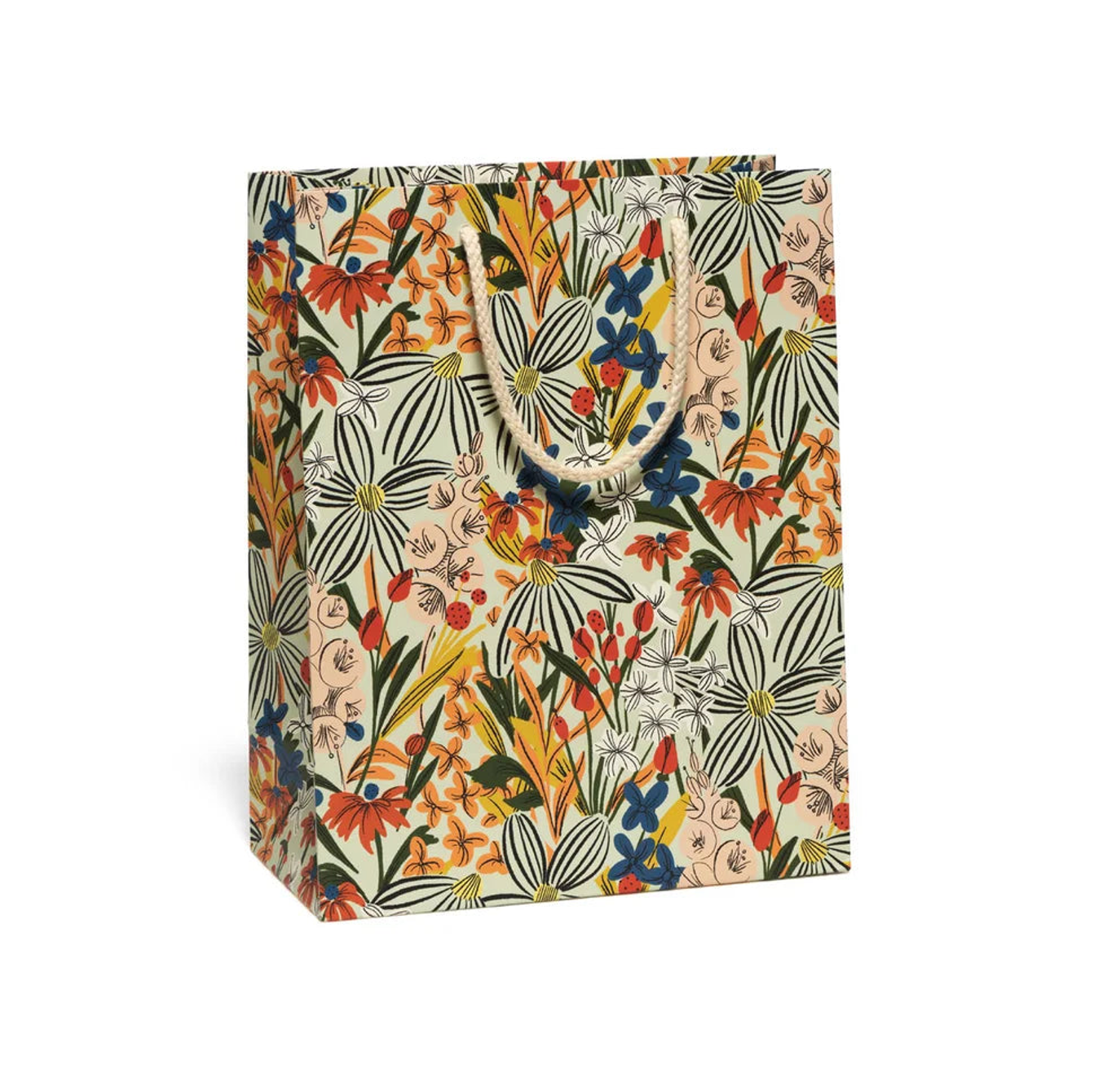 Striped Florals Gift Bag