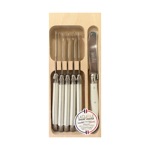 Laguiole French Pate Knives - White